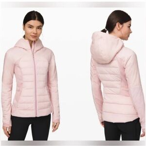 Lululemon Down For It All Jacket 10 Porcelain Pink First Release